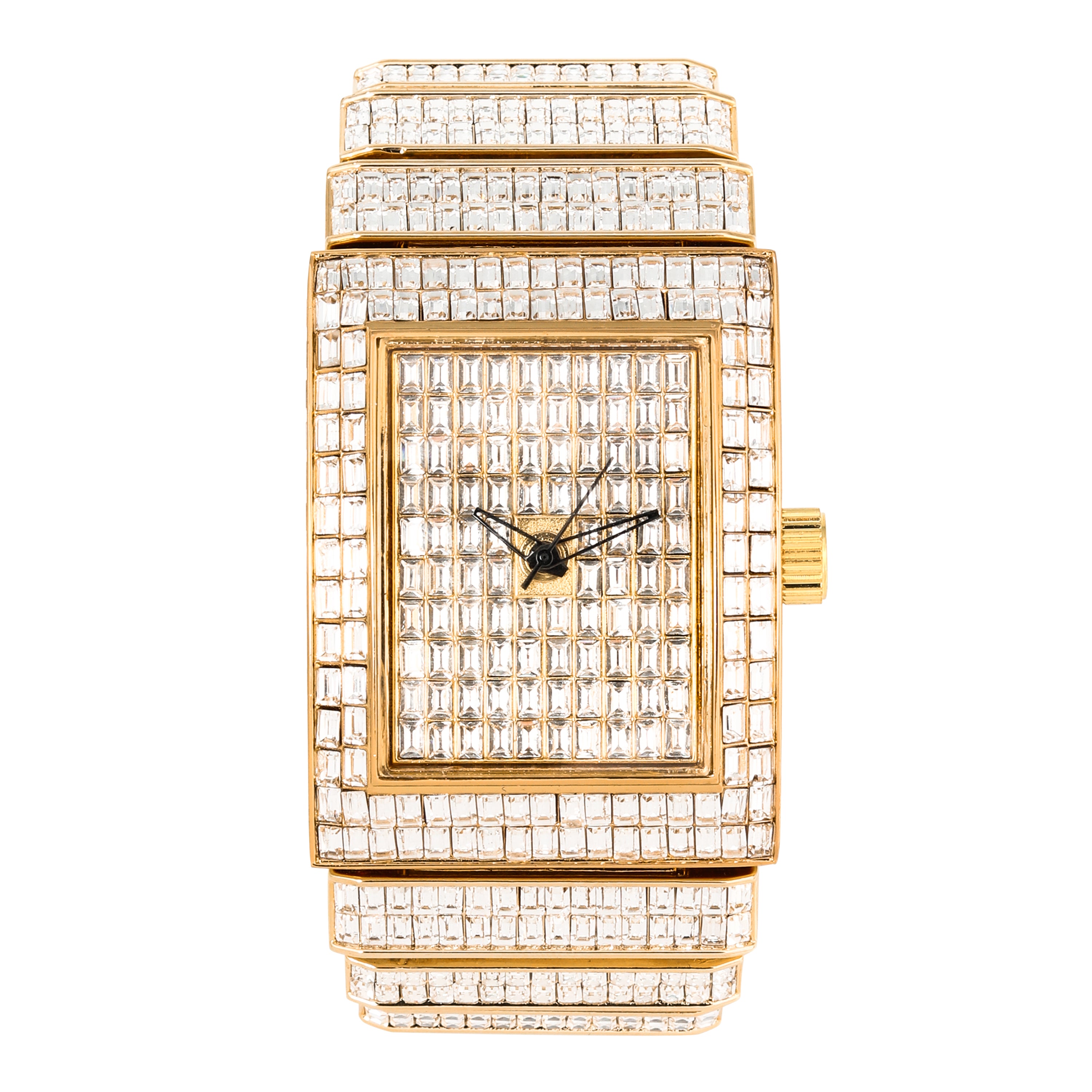 Urban Iced-Out Chandelier Metal Band Watch - 10011-MB